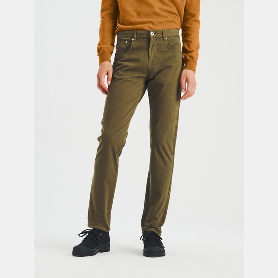 Aigle The Traditional 5-pocket Pants Men Olive ZA-70682